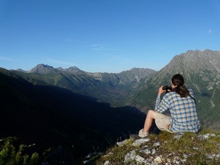 pozorování medvědů; foto L.Machalová