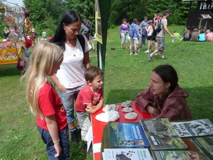 Information stand at the Prašivá fair