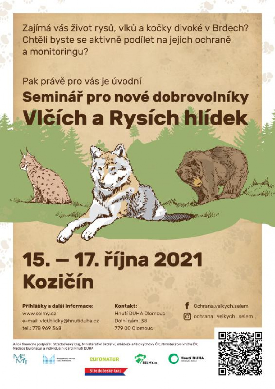 Plakát na úvodní seminář v Kozičíně