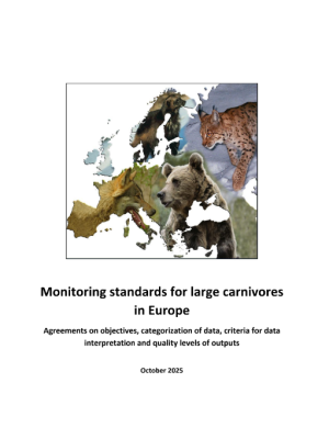 Monitoring standards for large carnivores  in Europe: Agreements on objectives, categorization of data, criteria for data  interpretation and quality levels of outputs