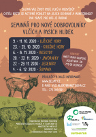 Plakát na semináře Vlčích a Rysích hlídek